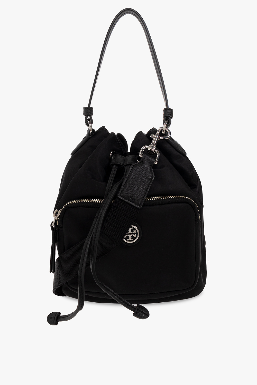 Tory burch scout nylon drawstring bucket bag hot sale